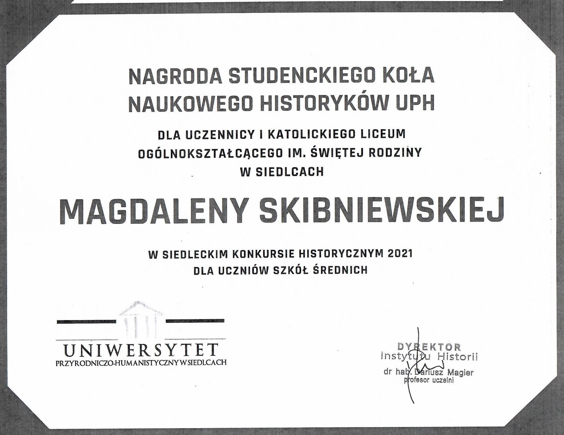 dyplom M. Skibniewskiej 2